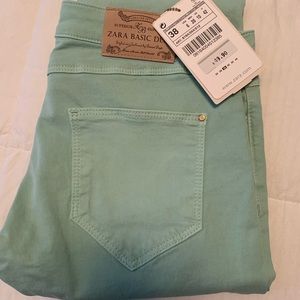 Zara Mint Green Pants - Size 6 (Zara Size 38)